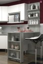 Ver imagem 1 de Bancada Gourmet Pérola Concreto 1,50M com Painel - Linha Suprema Luciane