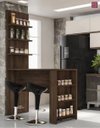 Ver imagem 1 de Bancada Gourmet Jade Nogueira Dourado 1,50M com Painel - Linha Suprema Luciane