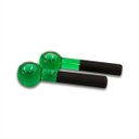 Ver imagem 3 de Esferas Grande de Vidro para Massagem Facial e Cromoterapia – Par - Bcmed-verde