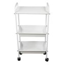 Ver imagem 2 de Mesa Carrinho Auxiliar 2 Bandejas + 1 Prateleira - Salus Brasil