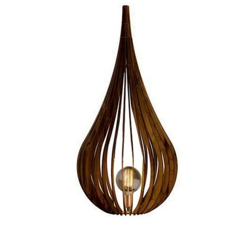 Luminária de Piso Canopus em Madeira Alexa e Google Home