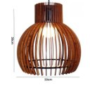 Ver imagem 2 de Jaspe Luminária Pendente Decorativa em Madeira