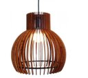 Ver imagem 1 de Jaspe Luminária Pendente Decorativa em Madeira