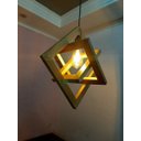 Ver imagem 3 de Turquesa Lustre Luminária Pendente Decorativa em Madeira