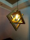 Ver imagem 3 de Turquesa Lustre Luminária Pendente Decorativa em Madeira