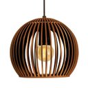 Ver imagem 1 de Luminária Ametista Pendente Decorativa em Madeira