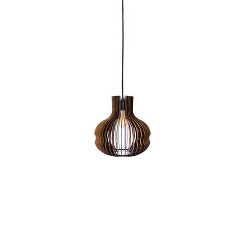 Esmeralda Luminária Pendente Decorativa em Madeira