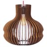Esmeralda Luminária Pendente Decorativa em Madeira - 2