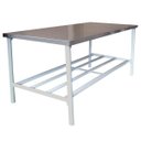 Ver imagem 1 de Mesa Bancada de Apoio Tampo Inox 1,60x0,60M Ba 1600/600 - Metalcubas