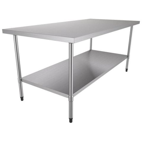 Mesa Bancada de Apoio Total Inox 1,40x0,70M Bai 1400/700 - Metalcubas