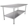 Mesa Bancada de Apoio Total Inox 1,40x0,70M Bai 1400/700 - Metalcubas - 1