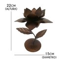 Ver imagem 2 de Castiçal de Ferro Simples Barato para Decoração de Aparador e Mesa de Festa - Verniz