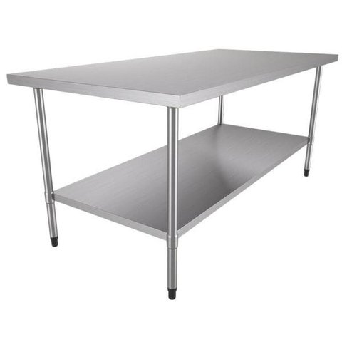 Bancada de Apoio Total Inox 1,80m X 0,70m BAI 1800/700 - Metalcubas