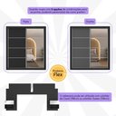 Ver imagem 6 de Guarda-roupas Casal e Cabeceira com 2 Mesas de Cabeceira e Espelhos Multimóveis Mp4328