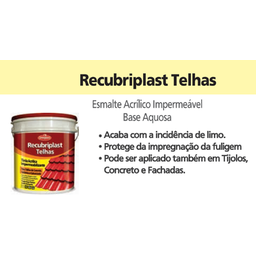 Tinta Acrílica Impermeabilizante Para Telhas 3,6 Lt: Branco - 3