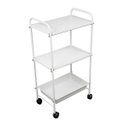 Ver imagem 1 de Mesa Carrinho Auxiliar 1 Bandeja + 2 Prateleiras - Salus Brasil