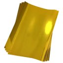 Ver imagem 1 de Vinil Adesivo Dourado Brilhante A4 135g À Prova D'água Filme Adesivo Glossy Pvc com 10 Folhas Master