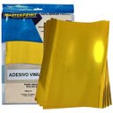 Ver imagem 3 de Vinil Adesivo Dourado Brilhante A4 135g À Prova D'água Filme Adesivo Glossy Pvc com 10 Folhas Master