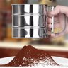 Polvilhador Caneca Peneira Gatilho Inox para Farinha Açúcar - 4