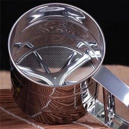 Polvilhador Caneca Peneira Gatilho Inox para Farinha Açúcar - 5