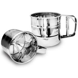 Polvilhador Caneca Peneira Gatilho Inox para Farinha Açúcar - 3