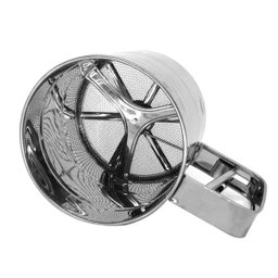 Polvilhador Caneca Peneira Gatilho Inox para Farinha Açúcar - 2