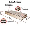 Ver imagem 2 de 03 Caixa Organizadora Multiuso em TNT Visor 80 x 45 x 15cm