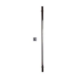 Kit Porta de Madeira Pivotante Lado Direito 210x102cm Branco Allo Esquadrias - 2 Kit Porta de Madeira Pivotante Lado Direito 210x102cm Branco Allo Esquadrias - 2