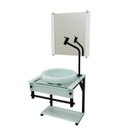 Ver imagem 3 de GABINETE DE VIDRO 40CM APX COM CUBA CHAPEU BRANCO