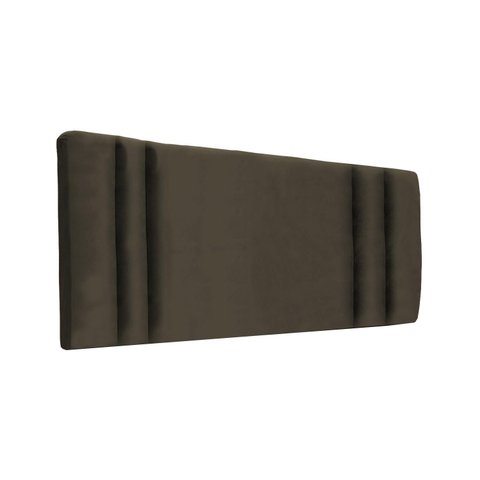 Cabeceira Módulos Cama Box Estofada Luxo Suede Rbl:casal Painel/marrom