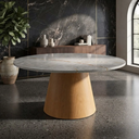 Ver imagem 2 de Mesa de Jantar Redonda 70cm em MDF Pietra Bronze