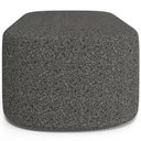 Ver imagem 6 de Puff Decorativo Orgânico para Living Quarto 100cm Doha W01 Linho Mescla Chumbo - Lyam Decor