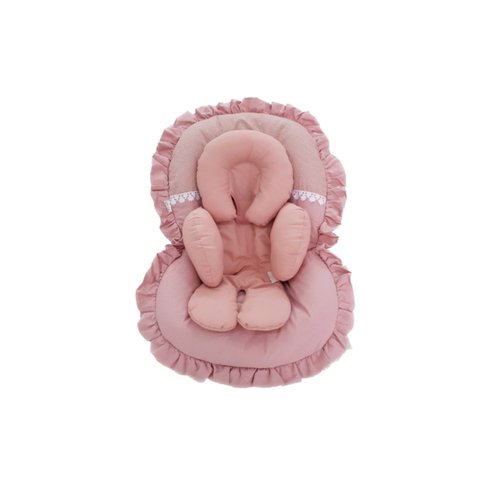 Capa para Bebê Conforto + Apoio de Corpo Redutor - Rosé