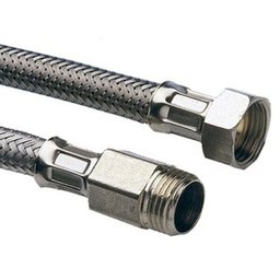 Engate Flexível 30cm Inox 1/2 Macho X Fêmea Fabrimar - 1 Engate Flexível 30cm Inox 1/2 Macho X Fêmea Fabrimar - 1