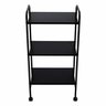 Mesa Carrinho Auxiliar com 3 Prateleiras - Linha Black Para Barbearias - BCMED - 2