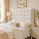 Ver imagem 2 de Cabeceira Ana Estofada Suede p/ Cama Box Solteiro 90cm Quarto