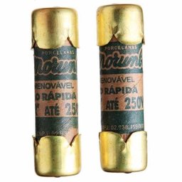 Fusivel Tipo Cartucho De Latão 30a /250v Porcelanas 6 Uni - 2 Fusivel Tipo Cartucho De Latão 30a /250v Porcelanas 6 Uni - 2