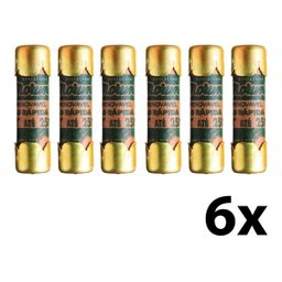 Fusivel Tipo Cartucho De Latão 30a /250v Porcelanas 6 Uni - 1 Fusivel Tipo Cartucho De Latão 30a /250v Porcelanas 6 Uni - 1