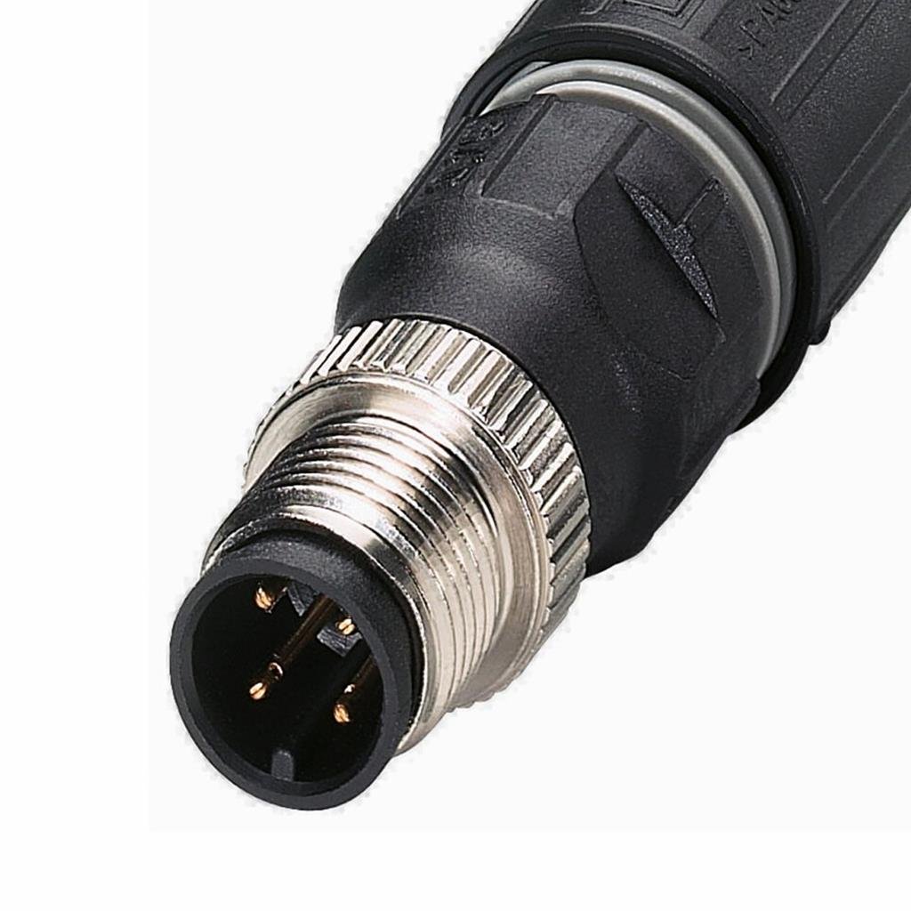 M12 Sensor-/Aktor-Stecker – SACC-M12FS-4QO-0,75-M, 4-polig, Buchse Gerade, A-kodiert, Schneidklemmtechnik
