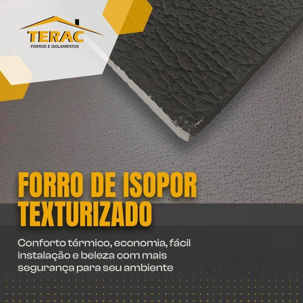 Forro Isopor Texturizado 1250 X 625 X 20mm C/ 25 Pçs - Preto - 2