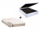 Ver imagem 1 de Colchão Casal Castor Castor Molas Premium Tecnopedic + Box Baú Sintético Branco138x188