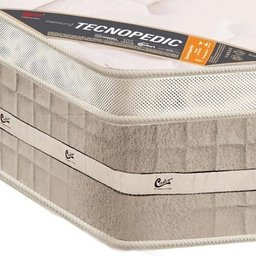 Colchão Casal Castor Castor Molas Premium Tecnopedic + Box Baú Sintético Branco138x188 - 4