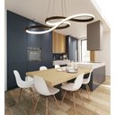 Ver imagem 2 de Lustre Pendente Moderno Led 52w Plus Preto Multicor Bivolt