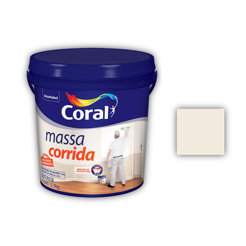 Massa Corrida 5,7kg Branco Coral