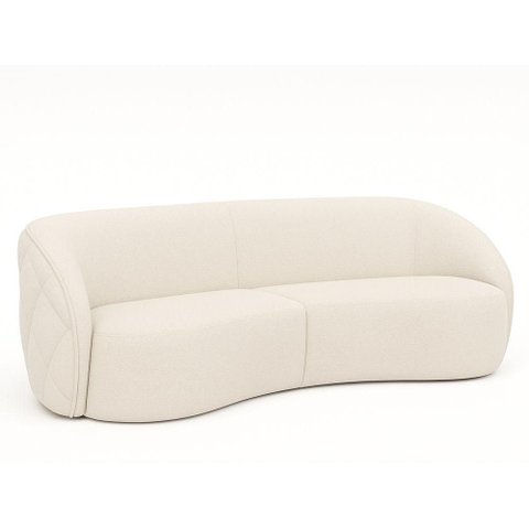 Sofá de Canto Hermon 3 Lugares Fixo 318cm Off White Sallar Home