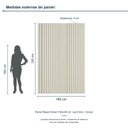 Ver imagem 3 de Painel Ripado Smart 160x240 cm (sem Furo) Incolar Luna