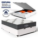 Ver imagem 2 de Cama Box Baú com Colchão de Espuma D33 Ortobom Airtech 100 Casal 138 Cm