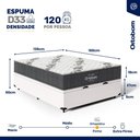 Ver imagem 4 de Cama Box Baú com Colchão de Espuma D33 Ortobom Airtech 100 Casal 138 Cm