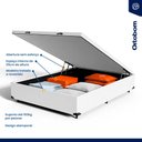 Ver imagem 3 de Cama Box Baú com Colchão de Espuma D33 Ortobom Airtech 100 Casal 138 Cm
