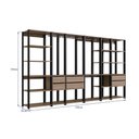 Ver imagem 3 de Kit Estante Closet com 6 Gavetas e 4 Cabideiros 3,20 M Cor:preto com Montana